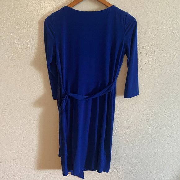 Ivy Blue Wrap Dress - size 4 - Picture 4 of 8